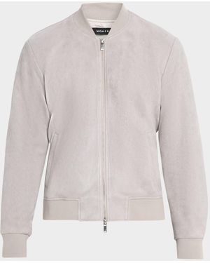 Monfrere Apos;S Maverick Faux Suede Bomber Jacket - White