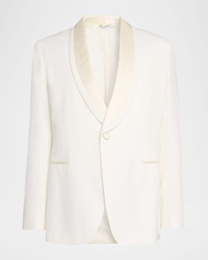 Brioni Apos;S Trevi Single-Breasted Wool Dinner Jacket - White
