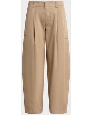 Hudson Jeans Utility Barrel Cotton Pants - Natural