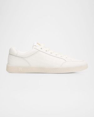 Amiri Apos;S Blvd Embossed Leather Low-Top Sneakers - Natural
