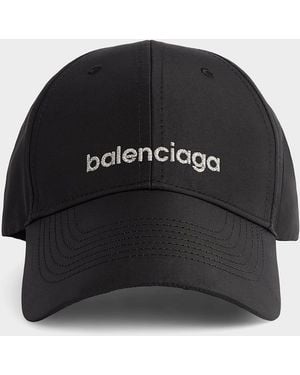 Balenciaga Apos;S Athletic Logo Baseball Cap - Black