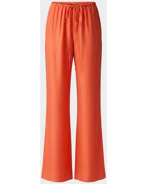 Toccin Nela Drawstring Flare Pants - Orange