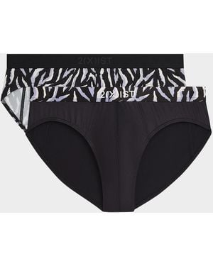 2xist Sliq Stretch Briefs - Black