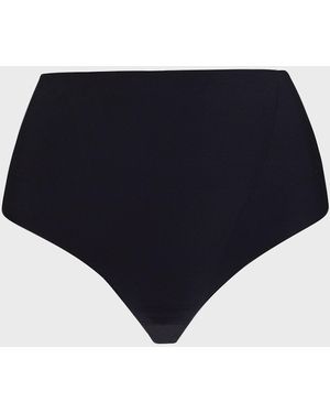 Commando High-rise Zone Smoothing Thong - Black