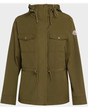 Moncler Genius Serin Hooded Cotton-Blend Parka - Green