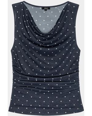 Rails Fete Polka Dot Top - Blue