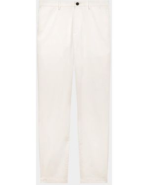 Theory Apos;S Zaine Cotton-Stretch Straight Leg Pants - White