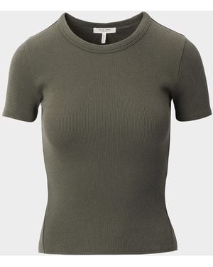Rag & Bone The Essential Ribbed Tee - Green
