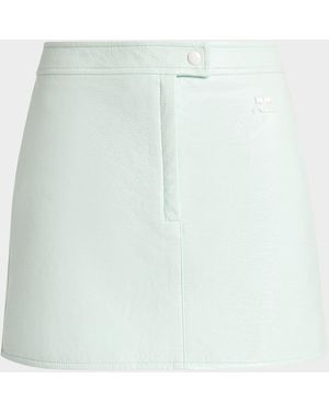 Courreges Vinyle Reedition Mini Skirt - White