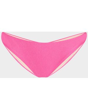 PQ Swim Basic Ruched Bikini Bottoms - Pink