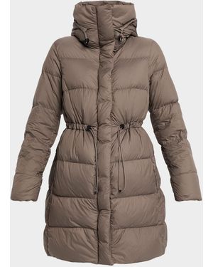 Canada Goose Montgomery Down Hooded Puffer Coat - Brown