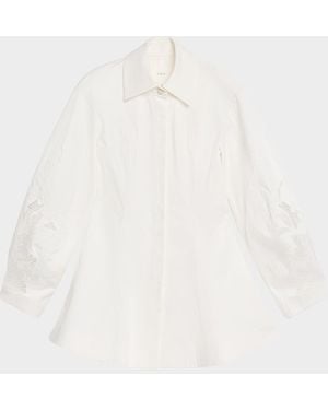 Clea Indra Mini Shirtdress - White