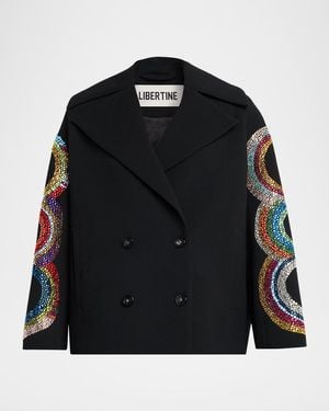 Libertine Sonia Crystal-Embellished Deauville Jacket - Black