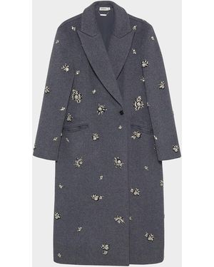 Jonathan Simkhai Gianni Embellished Coat - Blue