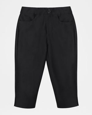ShuShu/Tong Slim-Fit Satin Capri Pants - Black