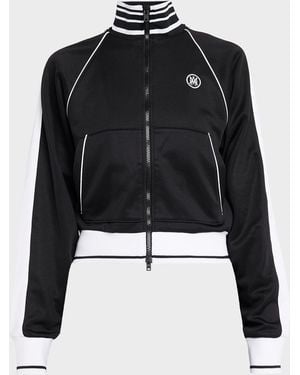 Amiri Ma Bi-Color Zip Track Jacket - Black