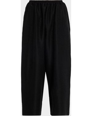 Eskandar Silk Japanese Pants - Black