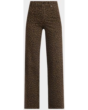 FRAME Le Slim Palazzo Jeans - Brown
