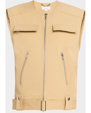 A.L.C. Cal Sleeveless Utility Jacket - Natural
