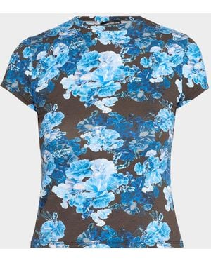 Generation Love Crewneck Graphic Tee - Blue