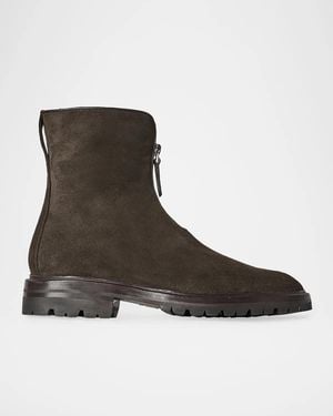 The Row Hike Suede Ankle Boots - Brown