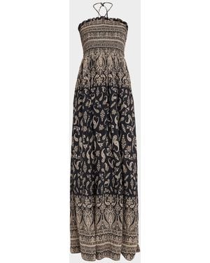 Veronica Beard Ayanna Halter Maxi Dress - White
