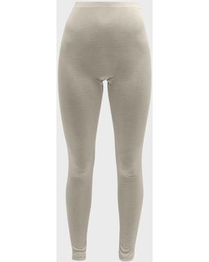 Hanro Silk Leggings - Gray