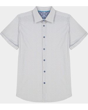 Robert Graham Copacabana Short-Sleeve Shirt - White