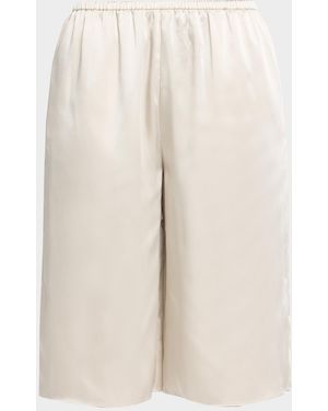 SER.O.YA Brice Satin Shorts - Natural