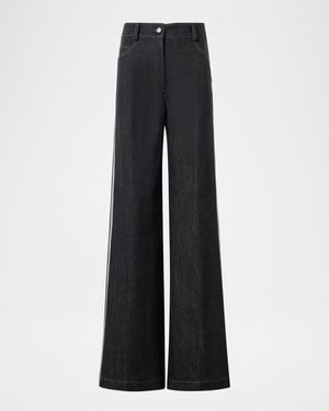 Akris Punto Cotton-Blend Cooper Pants - Black
