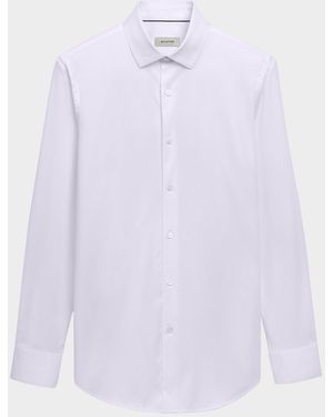 Bugatchi Apos;S Ooohcotton James Solid Sport Shirt - White