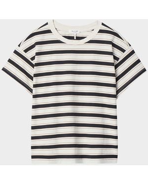 Rag & Bone Kelly Stripe Tee - White