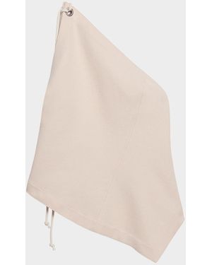 Helmut Lang Asymmetric One-Shoulder Sailor Top - Natural
