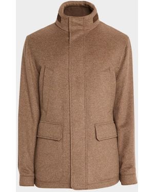 ZEGNA Apos;S Oasi Cashmere Elements Car Coat - Brown