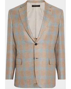 Brioni Apos;S Plaid Sport Coat - Natural