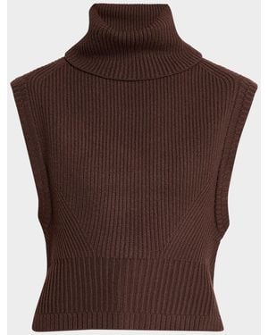 Jonathan Simkhai Maple Ribbed Sweater Top - Brown