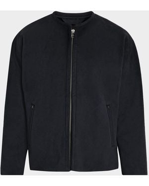 IM MEN Apos;S Ultra Boa Faux Suede Full-Zip Blouson - Black