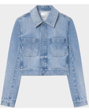 FRAME The Small Denim Jacket - Blue