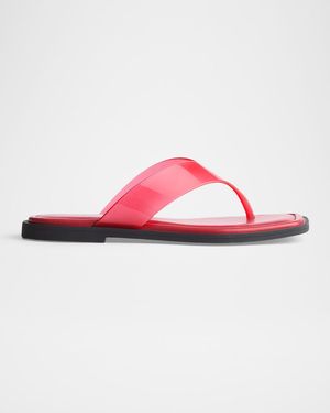 Rag & Bone Gracie Jelly Flat Thong Sandals - Pink