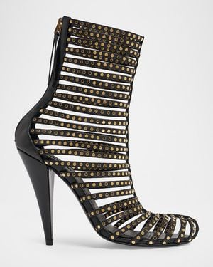 Givenchy Cage 94Mm Studded Leather Ankle Boots - Black