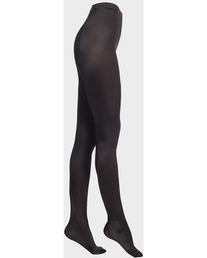 Wolford Satin De Luxe High-Rise Opaque Tights - White
