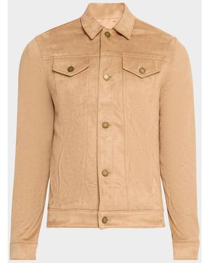 Monfrere Apos;S Dean Faux Suede Shirt Jacket - Natural