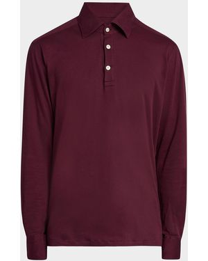 Kiton Positano Cotton Shirt - Red