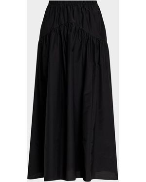 Theory Poplin Circle Skirt - Black