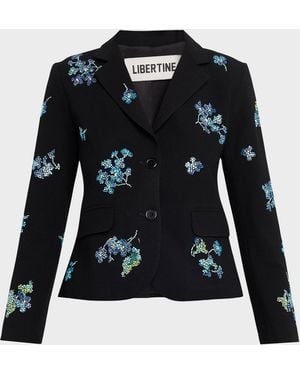 Libertine Bluebell Lane Single-Breasted Classic Jacket - Black