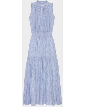 Rails Alessia Stripe Linen Maxi Dress - Blue