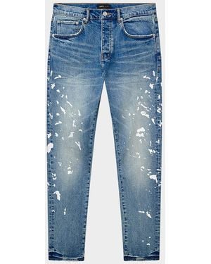 Purple Manganese Paint Jeans - Blue