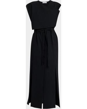 IRO Amilia Tie-Waist Maxi Dress - Black