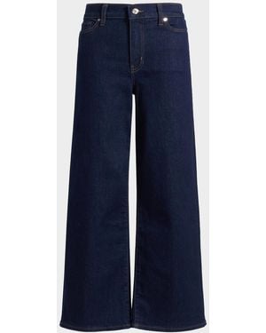 FRAME Le Slim Palazzo Crop Jeans - Blue