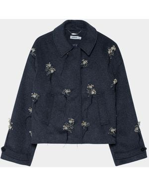 Jonathan Simkhai Katya Embellished Jacket - Blue